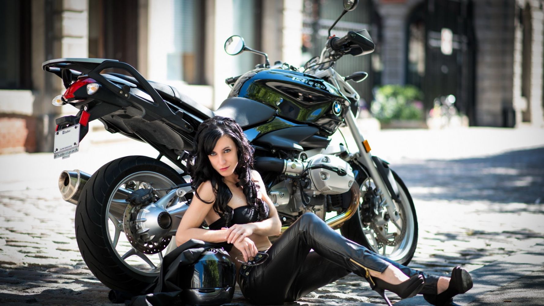 European women on bikes in Bahawalpur